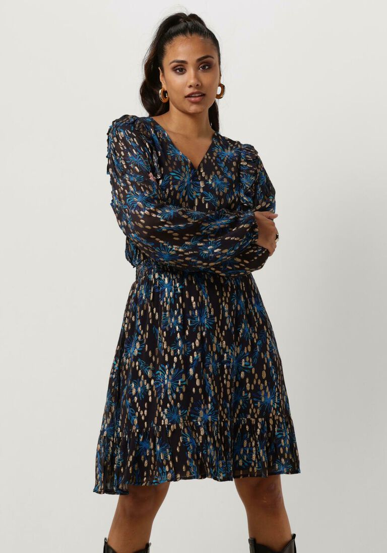 CIRCLE OF TRUST donkerblauwe circle of trust mini jurk eva dress