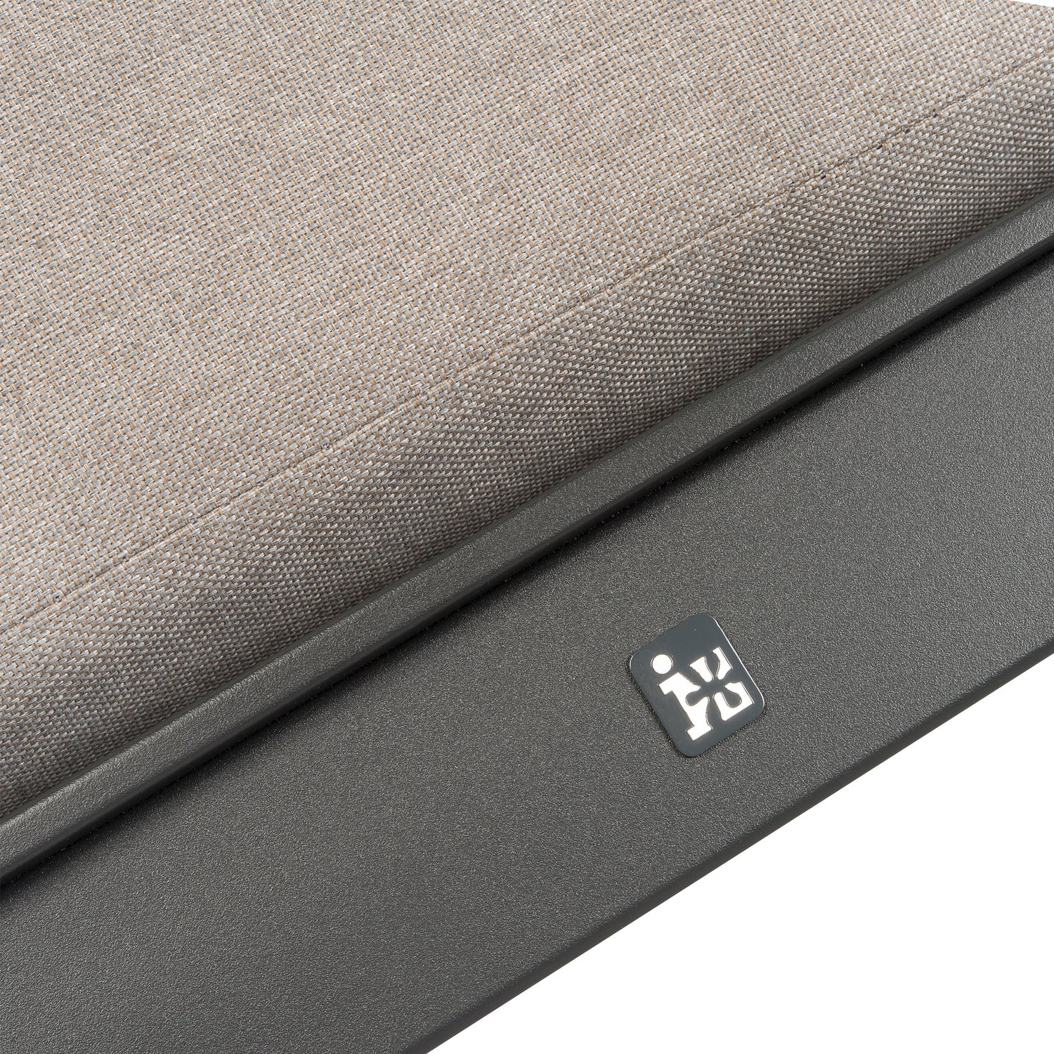 Intratuin 4-zits loungeset met hocker Norma antraciet