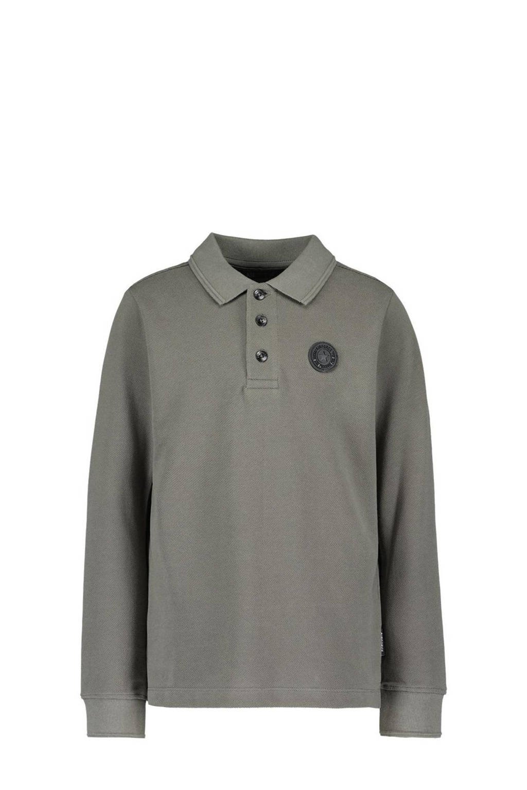 Airforce polo van katoen grijs