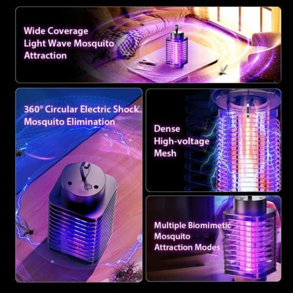 Mygglampe UV Myggdreper Myggfanger Insektfanger