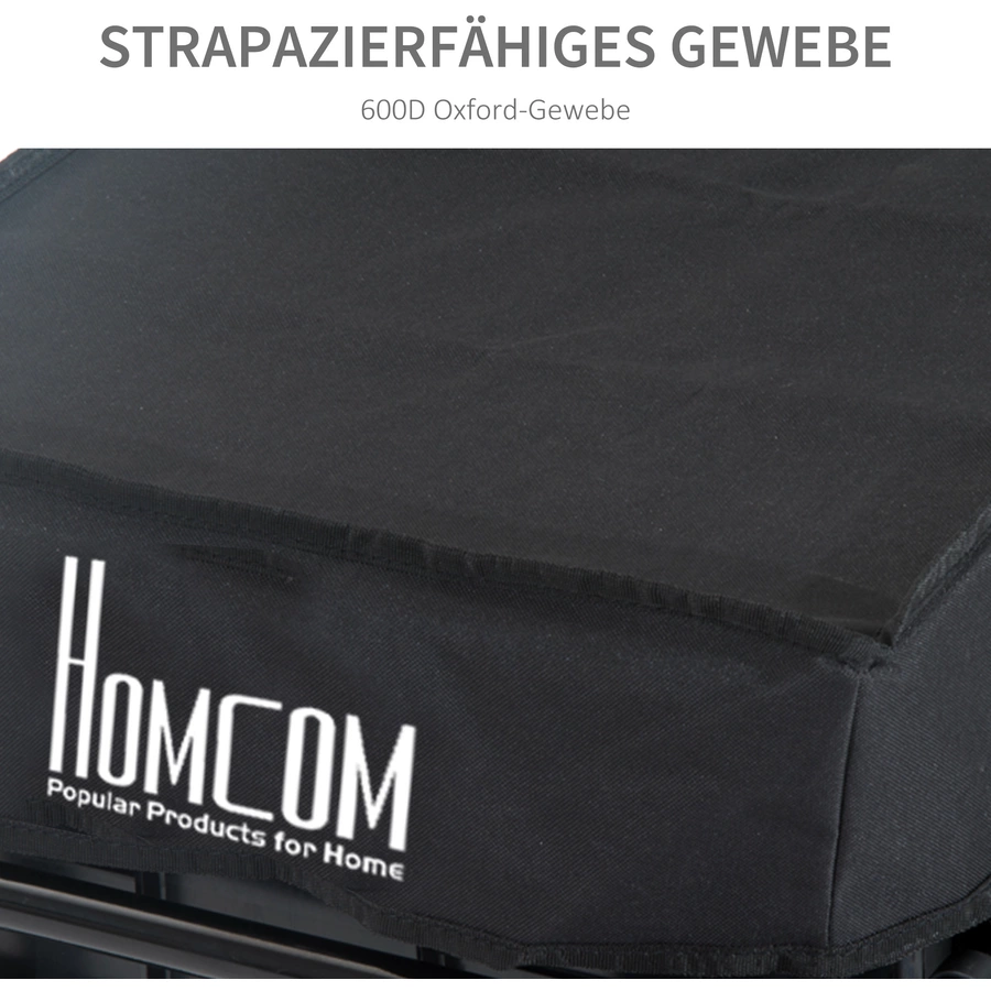 HOMCOM Lastenanhänger schwarz