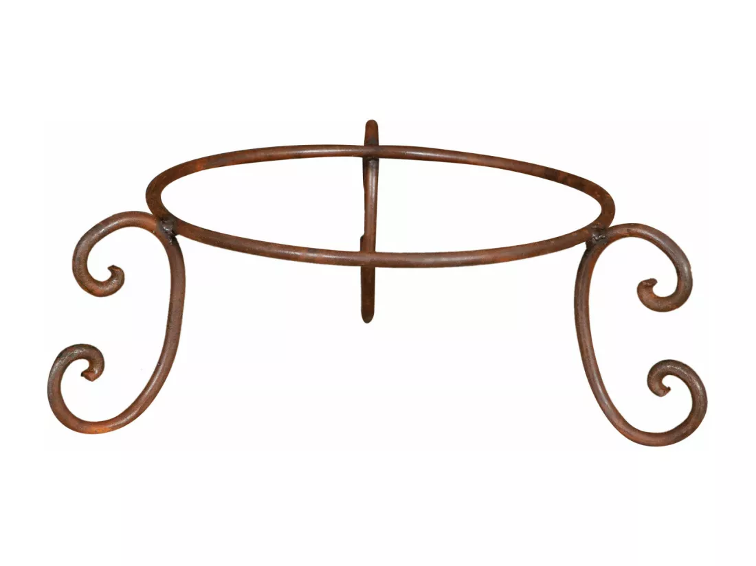 BISCOTTINI Porte-Pot – Support en Fer Solide - Pot de Fleurs - Support Métallique pour Plantes - Jardinière - Décoratif -Extérieure - 55x55x22 cm