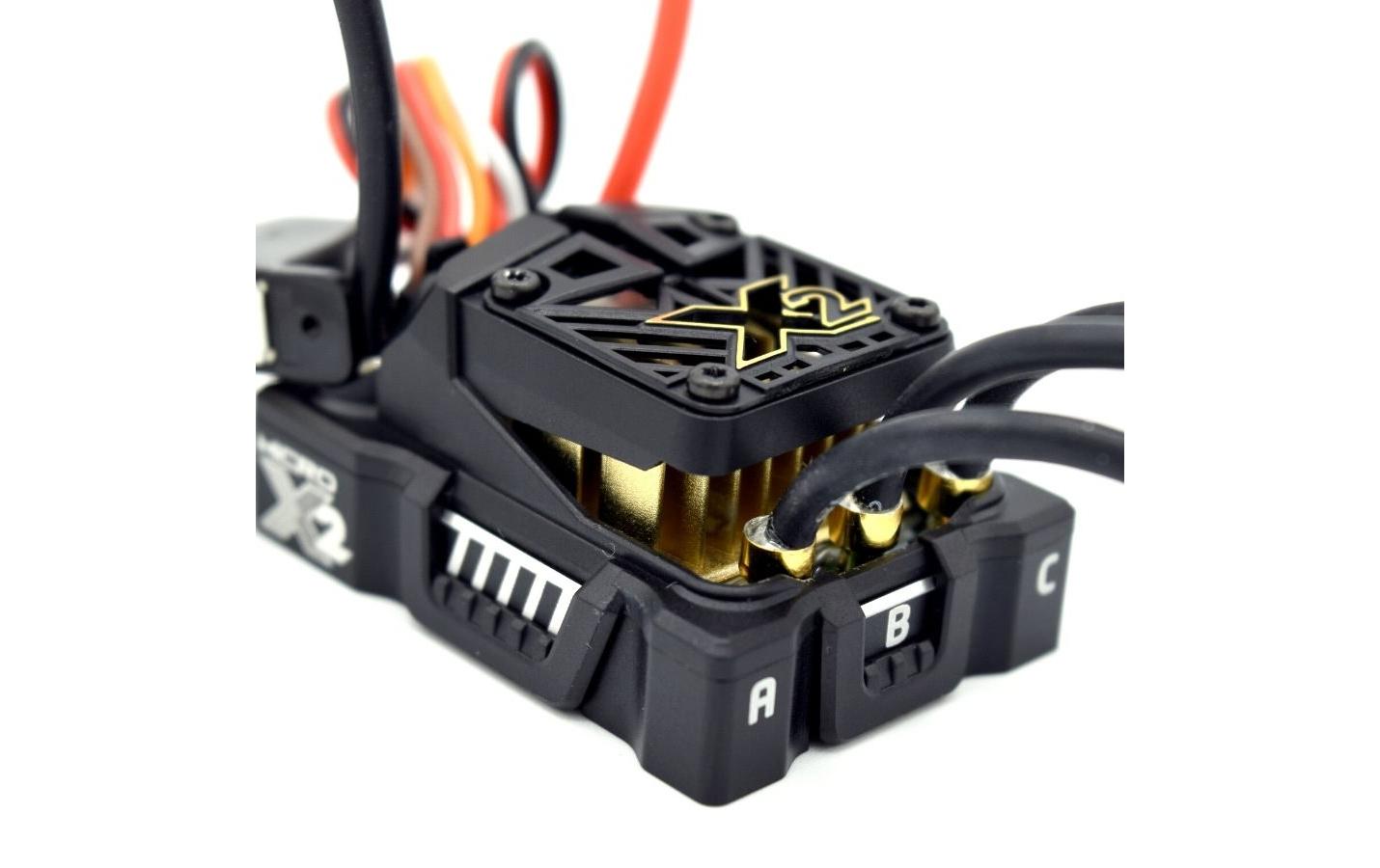 Brushless Regler Mamba Micro X2 Sensored / Sensorless<br>Brushless Regler für Fahrzeuge im Massstab 1:16 oder 1:18
