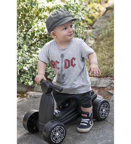 Plasto Scooter mit leisen Rädern - Schwarz