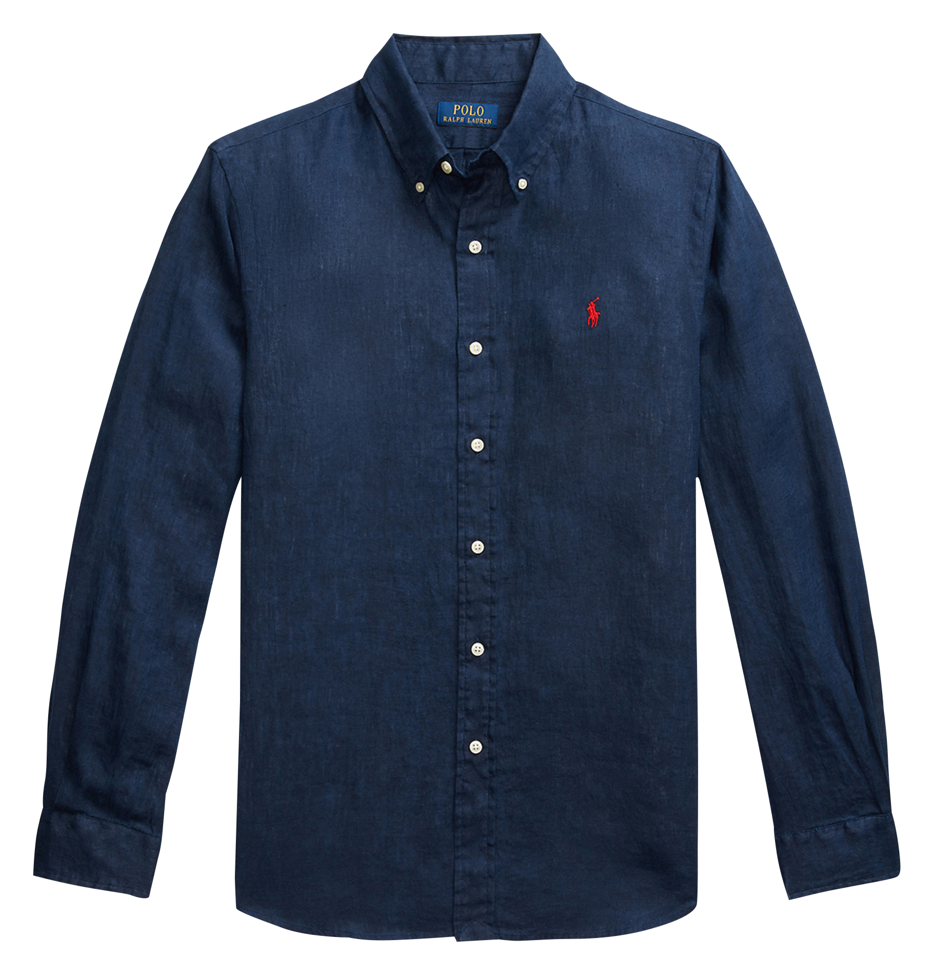 Chemise regular en lin | Bleu