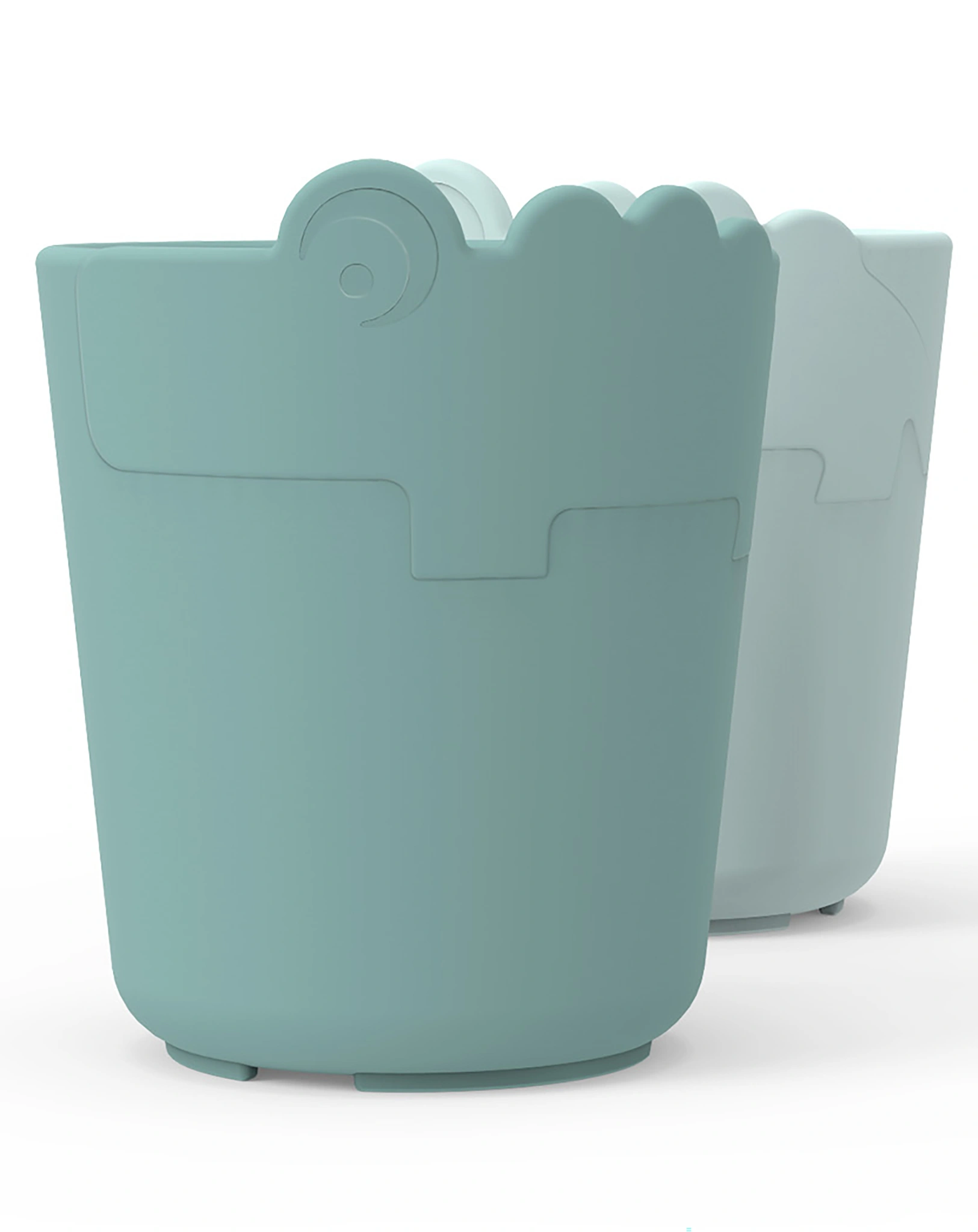 Kunststoff-Becher KIDDISH - CROCO 2er Pack in blau