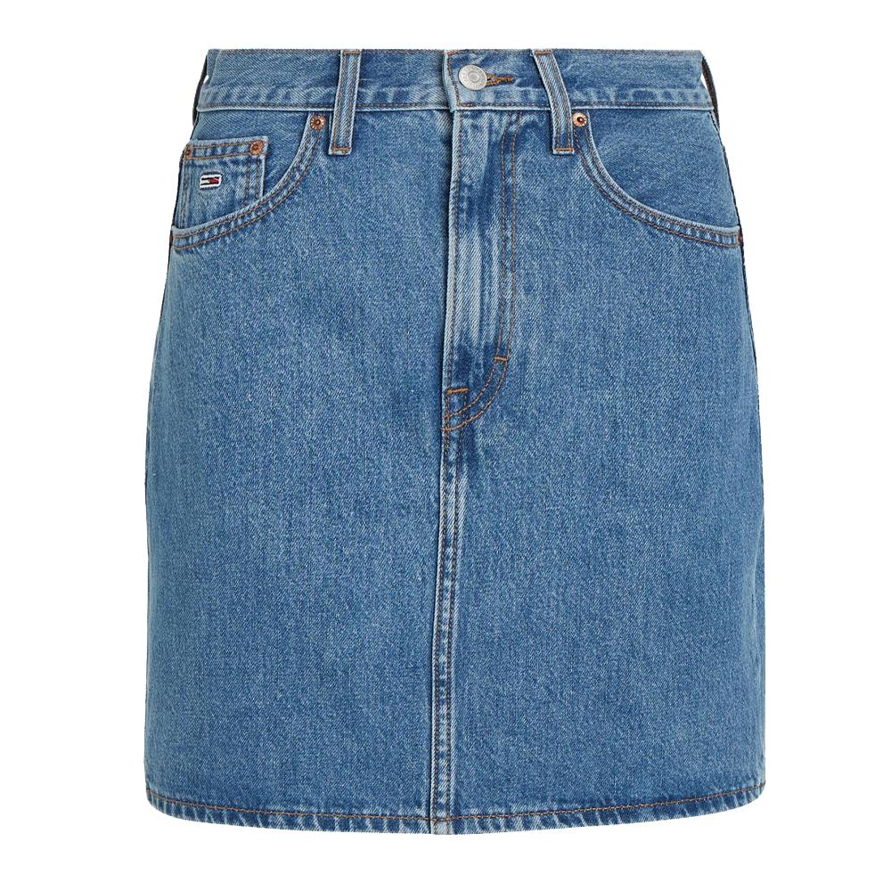 Tommy Hilfiger Jupe Mom Bleu Femme Tommy Hilfiger Skirt