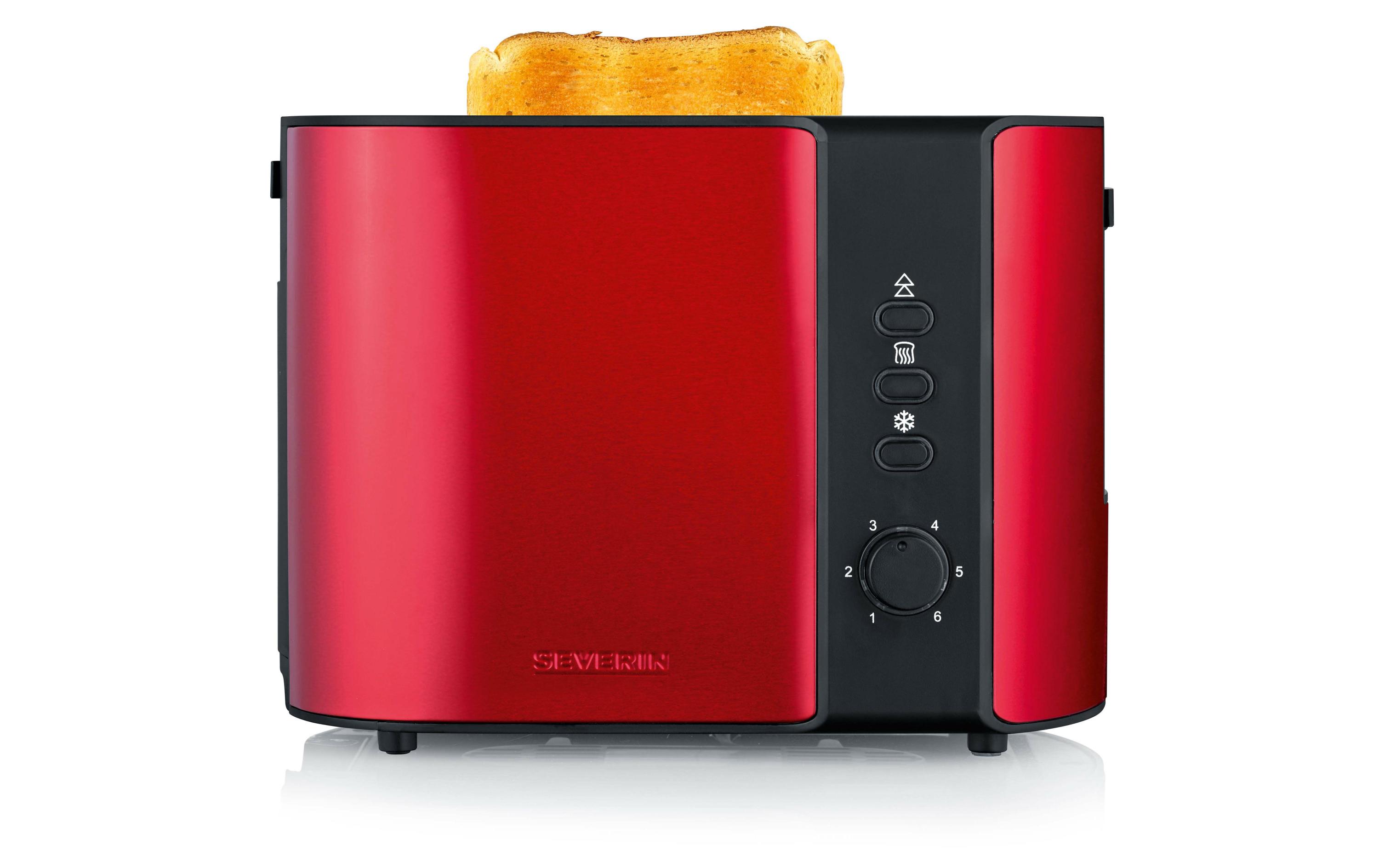 Toaster AT 2217 Rot/SchwarzKlassischer Toaster, Rot/Schwarz