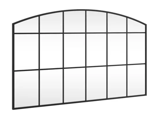 Miroir mural noir 100x60 cm arche fer