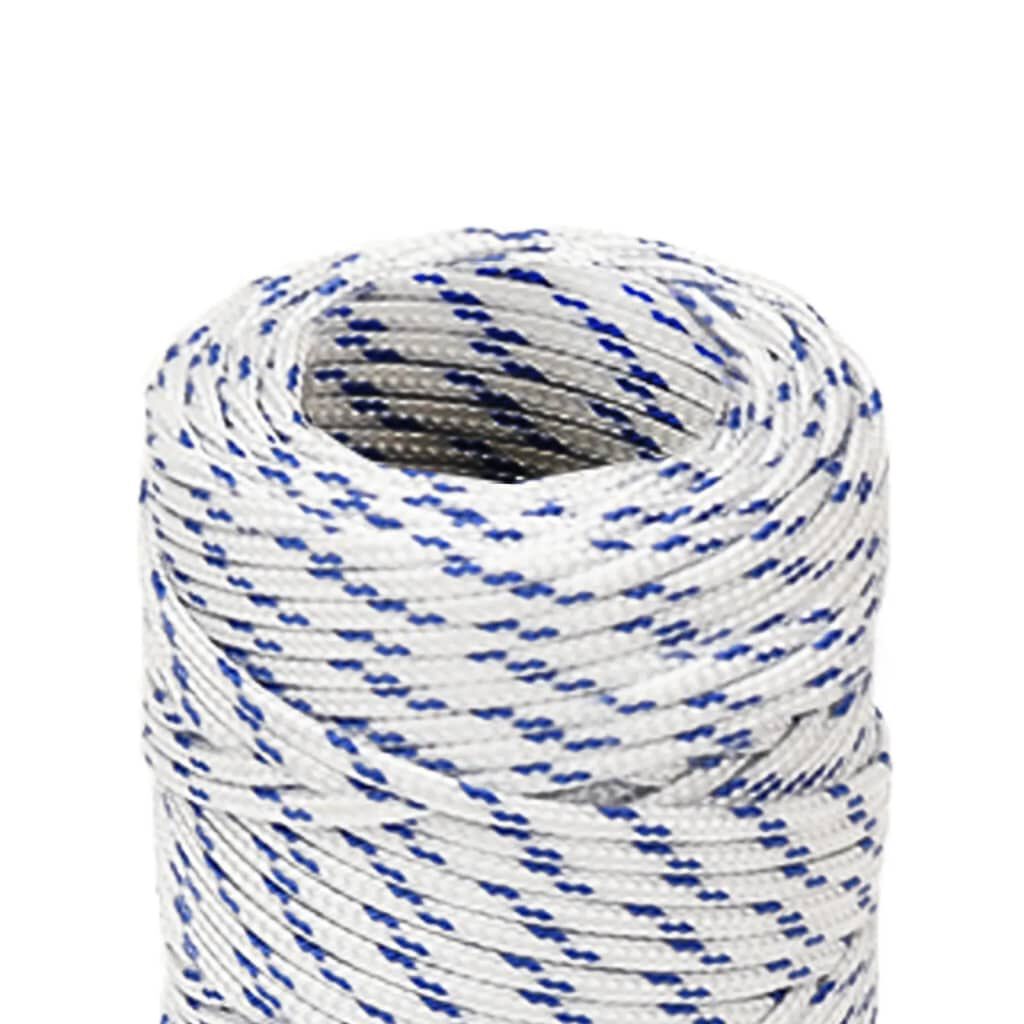 vidaXL Zeiltouw, Wit, 2 mm, 25 m, Polypropyleen