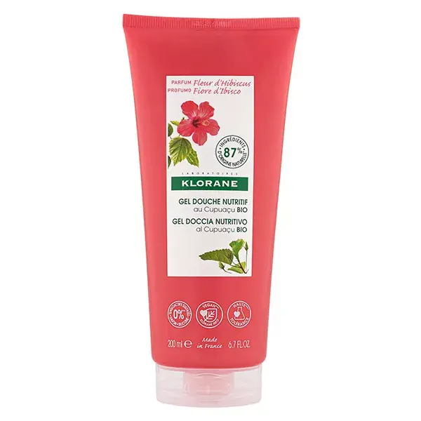 Gel de Banho Nutritivo com Manteiga de Cupuaçu e Flor de Hibisco Klorane 200ml