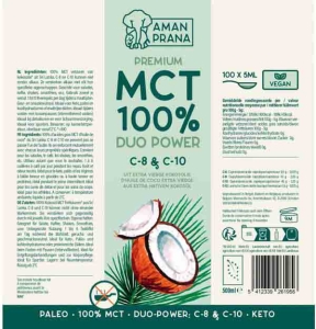 Aman Prana Premium MCT 100 % DuoPower, 500 ml