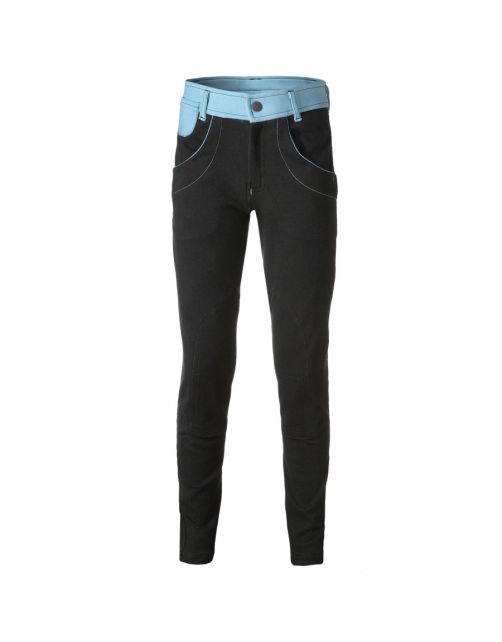 P3-Wear Rijbroek Kids Zwart&Aqua - Ruiterkleding