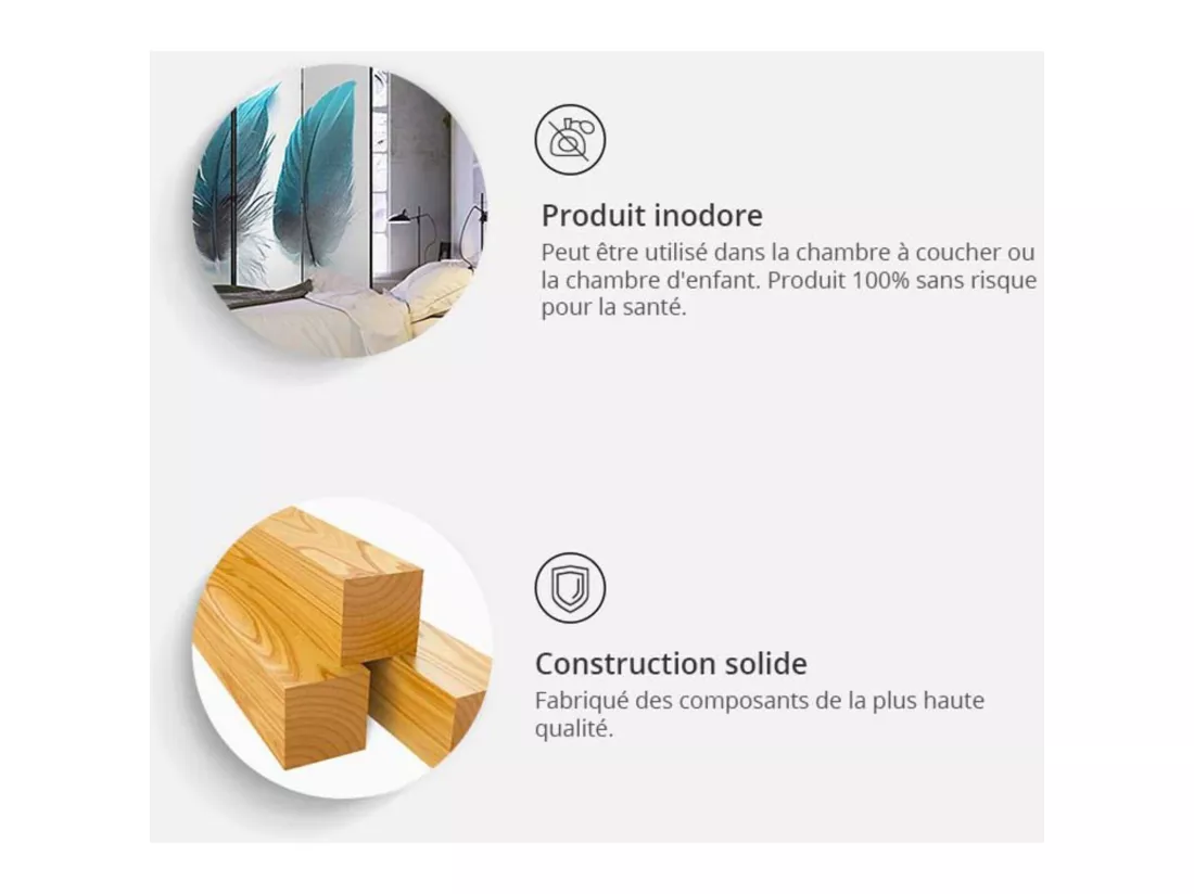 Paravent Design Plumes de Saphir pour Intérieur Élégant