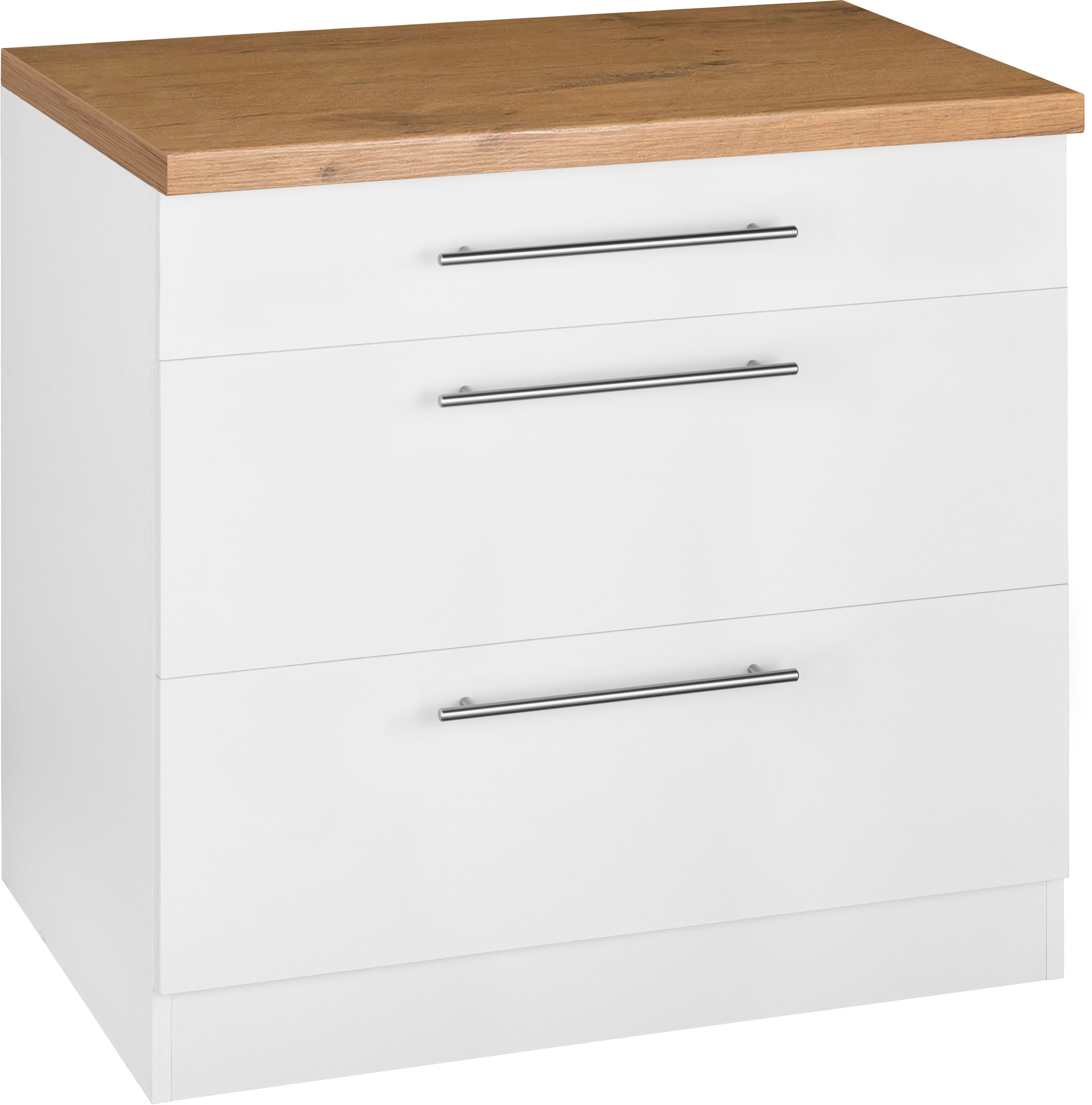 wiho Küchen Unterschrank »Unna« 90 cm breit, mit 2 grossen Auszügen