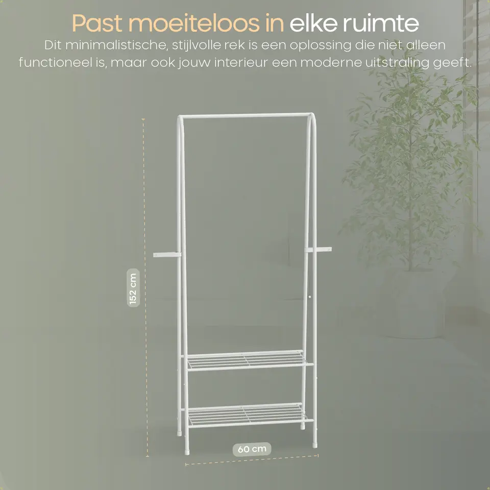 O'DADDY Kledingrek Staand - Garderoberek met Kledingstang