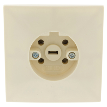 Perilex Wandcontactdoos tbv Inbouw Crème