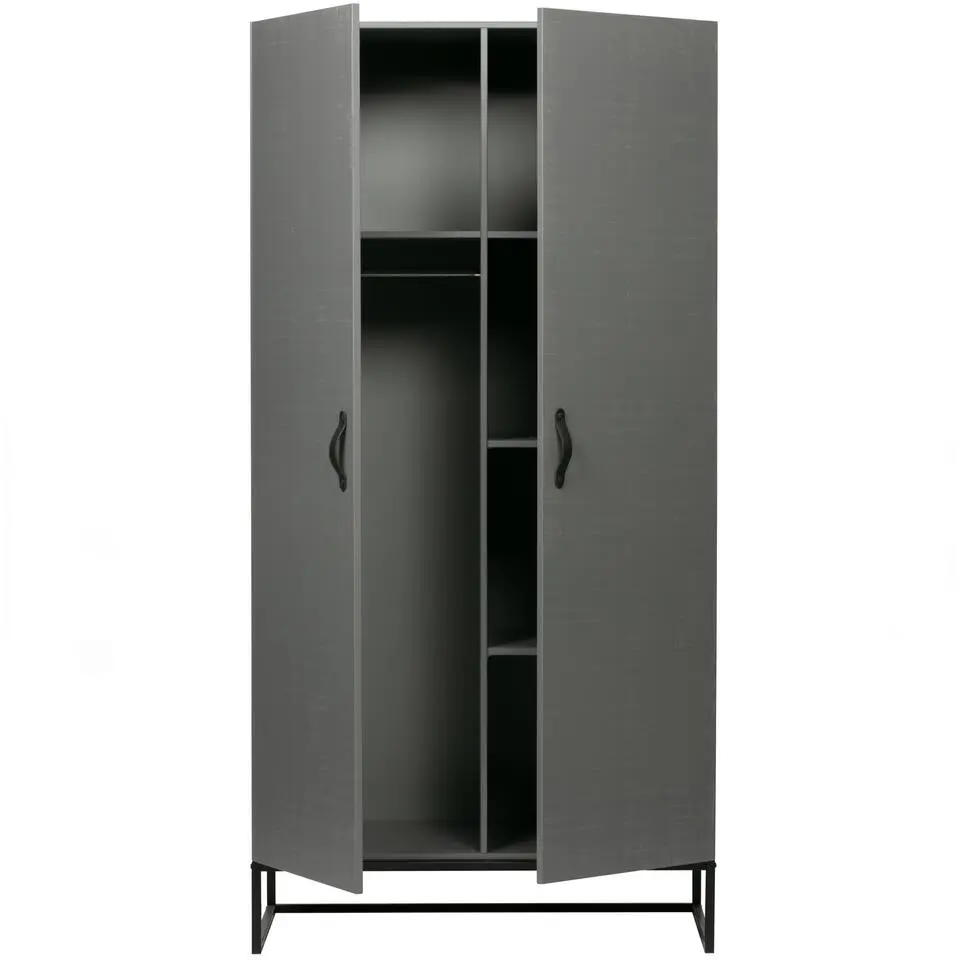 WOOOD Morris Kast - Grenen - Leem - 195x100x53