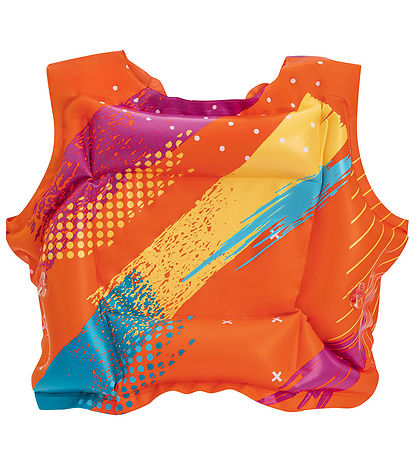 Bestway Schwimmweste - 19-30 kg - Colorify - Orange m. Streifen