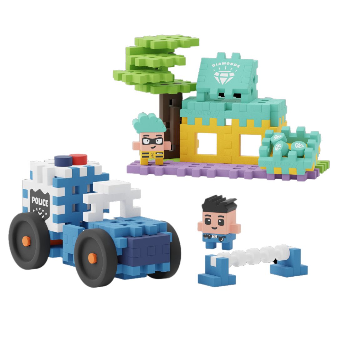 Marioinex mini waffle city police car - 80st