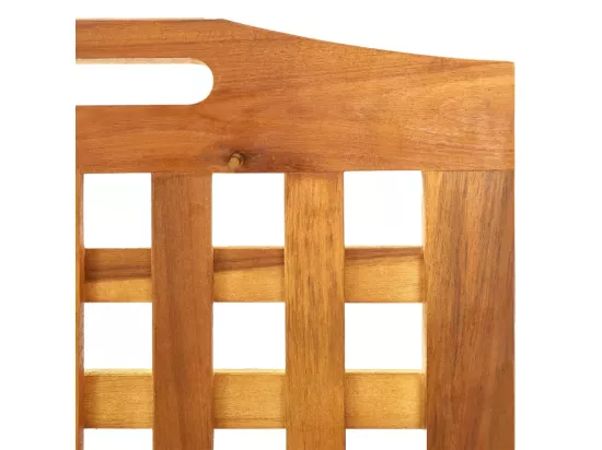 Cloison de séparation 4 panneaux 162x2x115 cm Bois d'acacia
