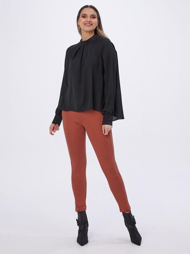 Bluse mit Stehkragen