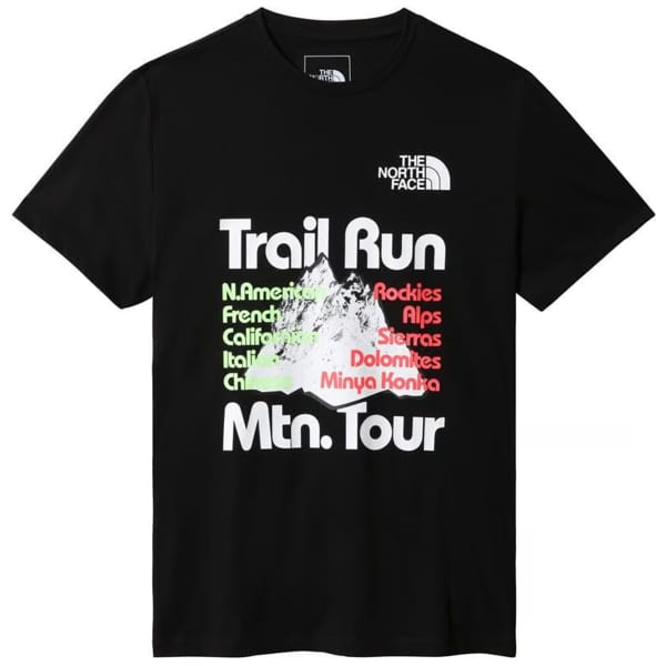 T-shirt randonnée THE NORTH FACE M FOUNDATION TEE TNFBLCK/SAFTYGN