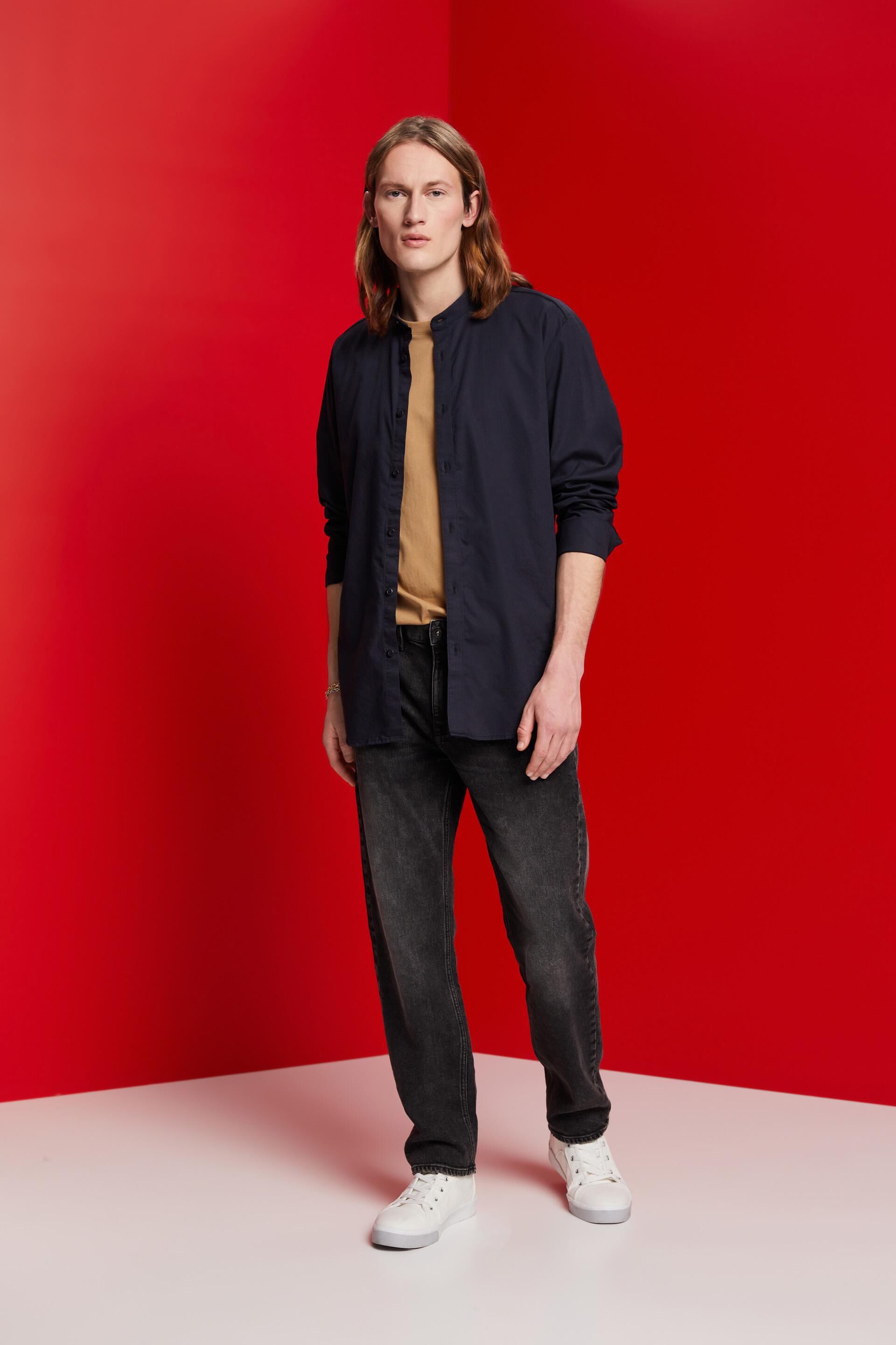 Chemise Slim Fit à col droit