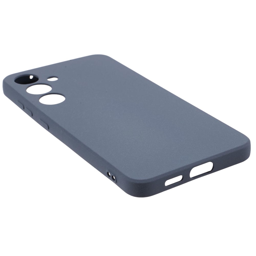 Samsung Galaxy S24  Plus Gummi Case Hülle mit Kameraschutz - Blaugrau