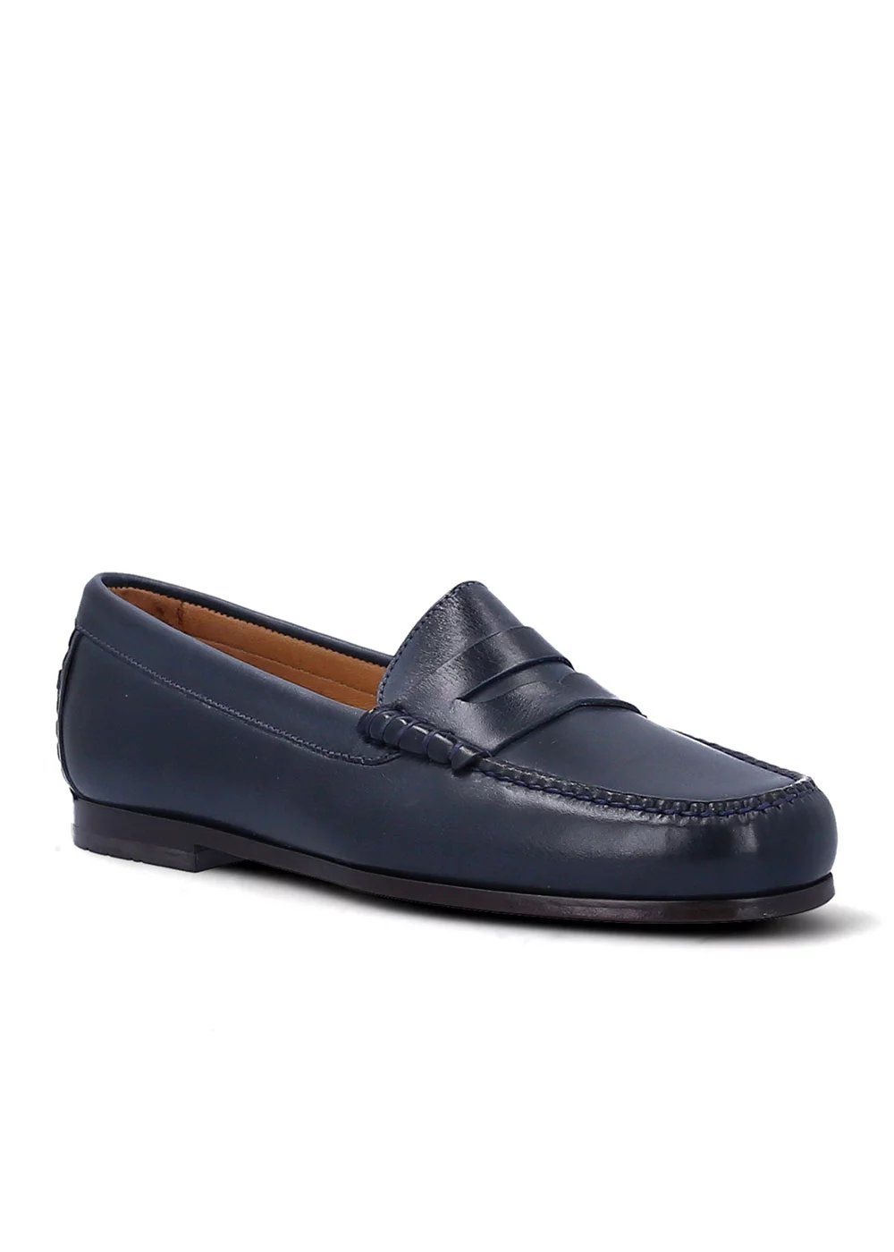 MOCASSIN WINTER MOC CUIR MARINE