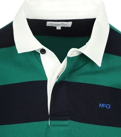 McGregor Rugbyshirt Streep Navy Groen MM242.8004.04-2100 kopen