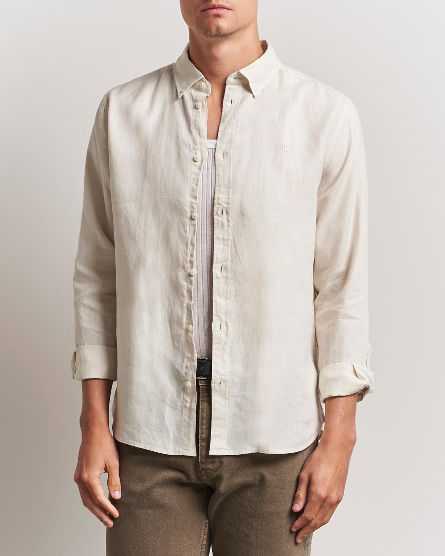 Les Deux Konrad Linen Shirt Ivory