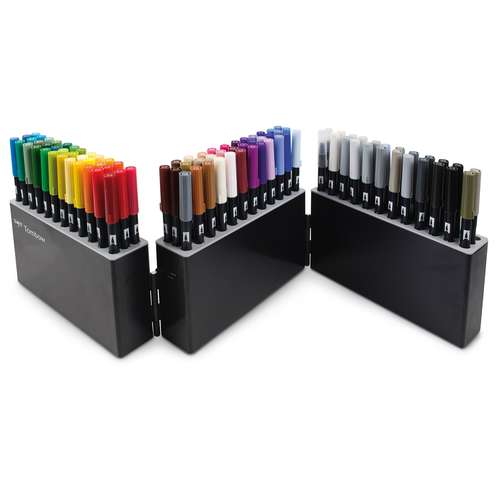 TOMBOW® ABT Dual Brush Pen Box mit 107 Farbtönen   Blender