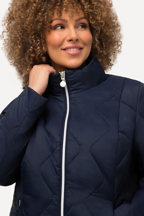 HYPRAR Steppjacke, wasserabweisend, A-Linie, Stehkragen