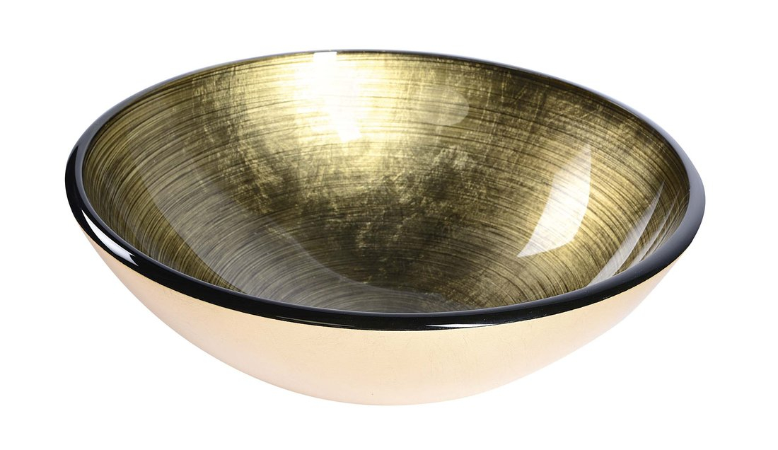 Sapho Mendoza glazen waskom 42cm brons