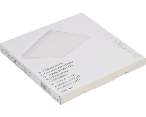LED plafondlamp 15W 2200 lm 2700K 29,4x29,4 cm wit