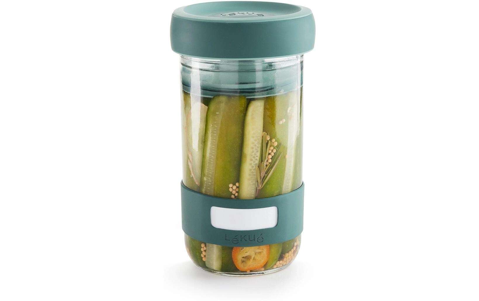 Fermentationsglas 700 ml, Glas, Blau, 2 StückFermentier Set