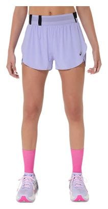 Short splité Asics Metarun Mauve Femme