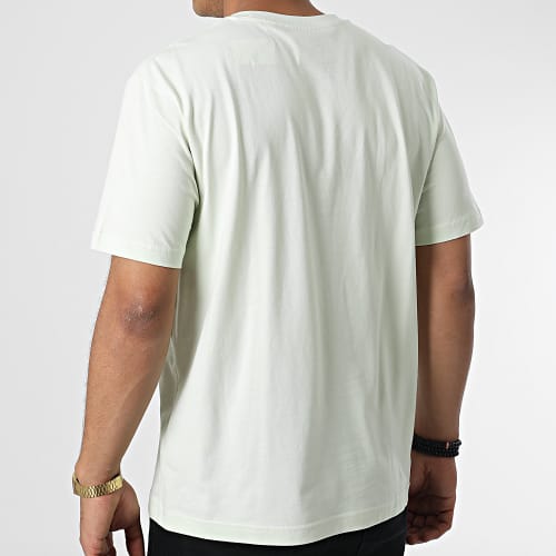 Tee Shirt Oversize Large Small Tag Vert Clair Noir