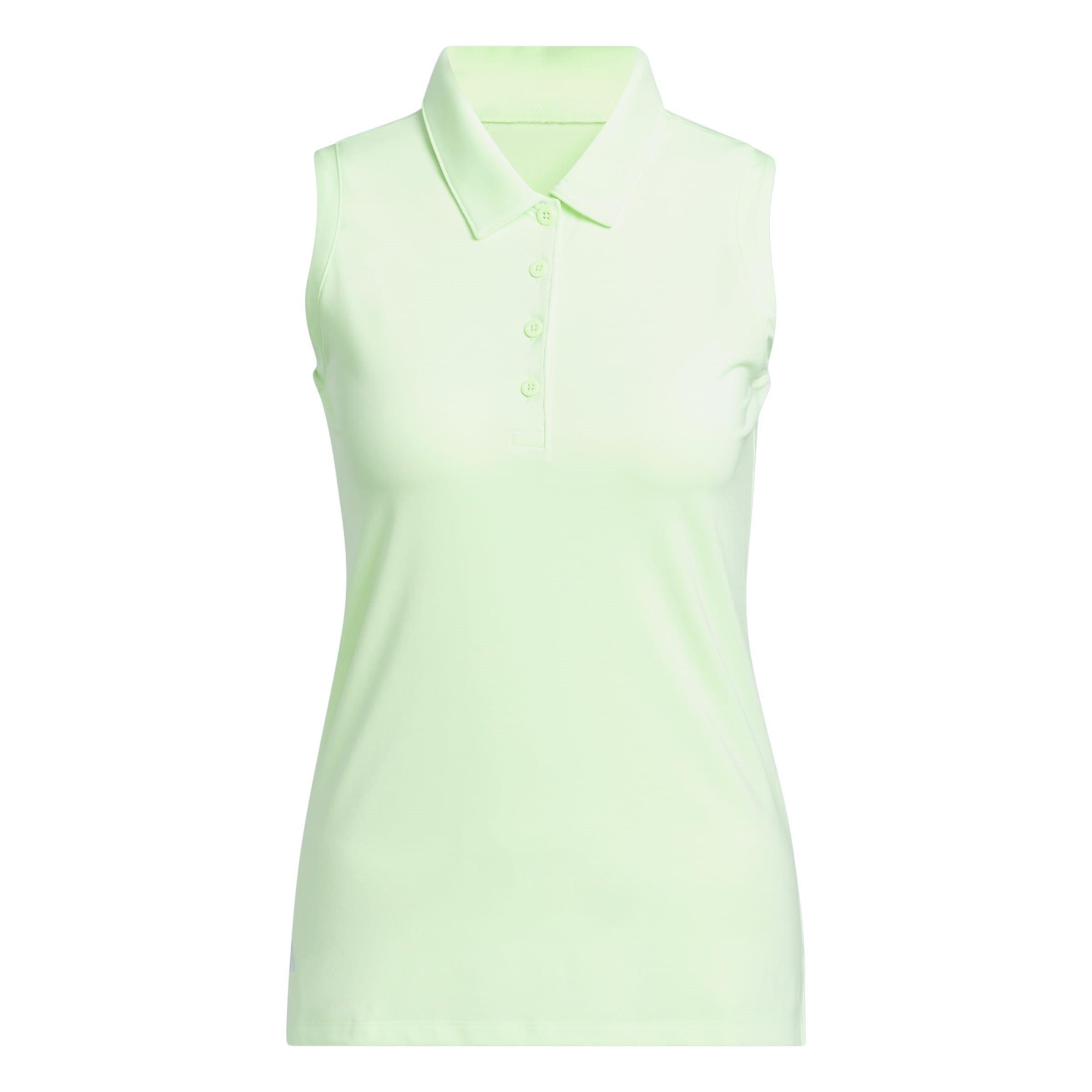 adidas Ultimate365 Solid Sleeveless Polo Shirt Womens