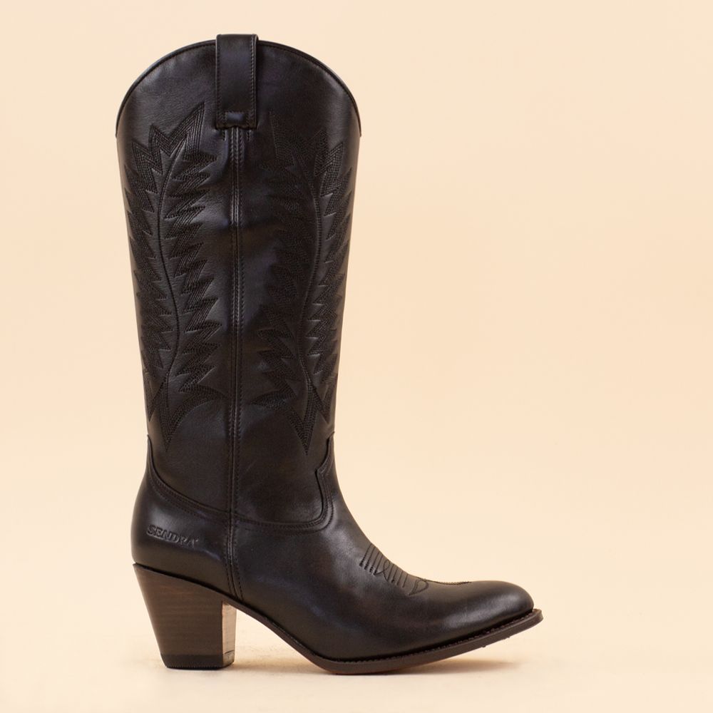 Sendra cowboyboots 19097 negro