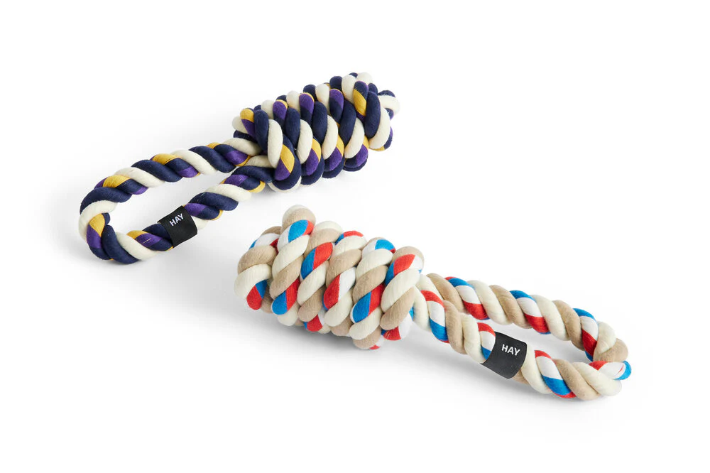 HAY  Rope hundelegetøj - Blue/purple/ochre