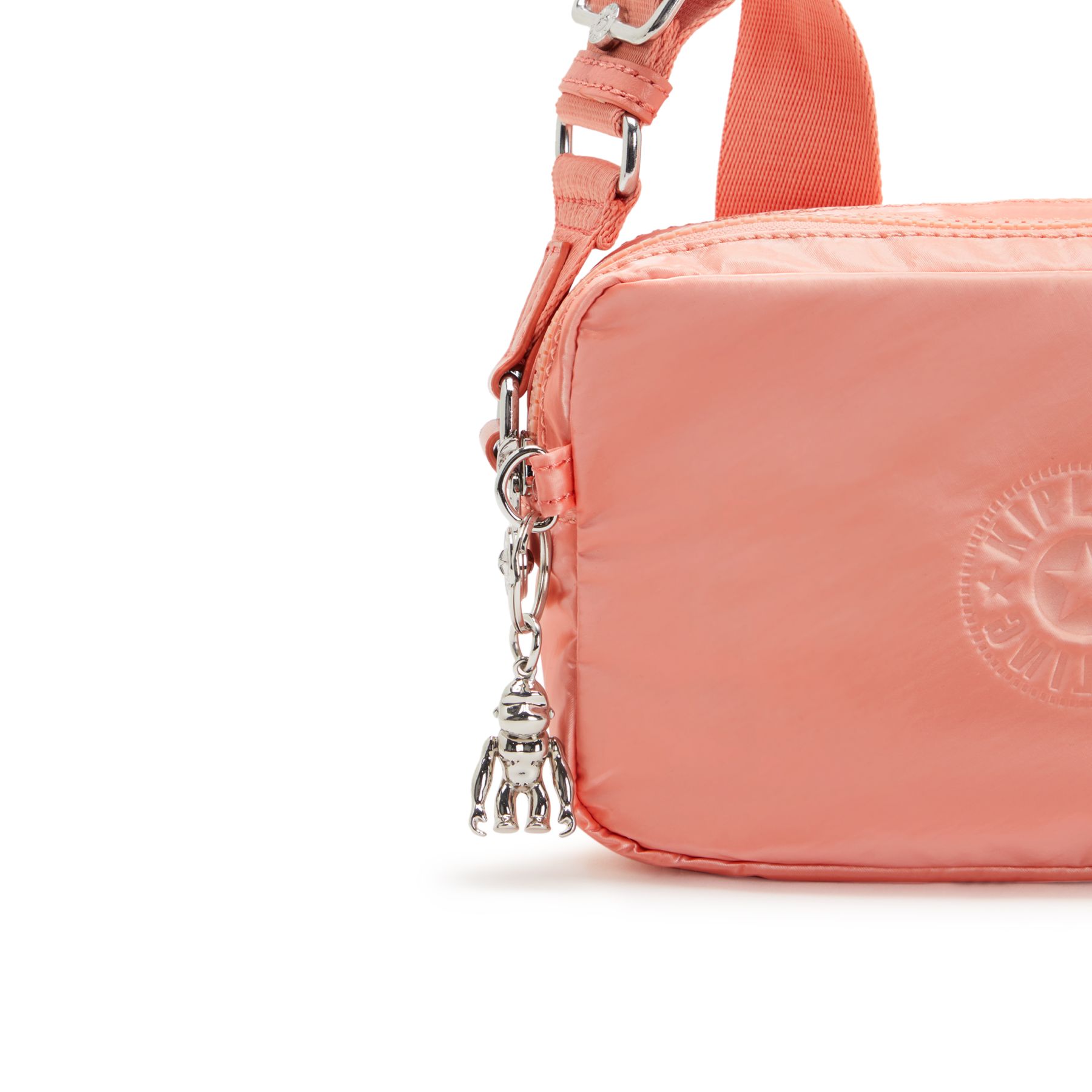 MILDA Petit Sac Bandoulière Style Caméra - Peach Glam