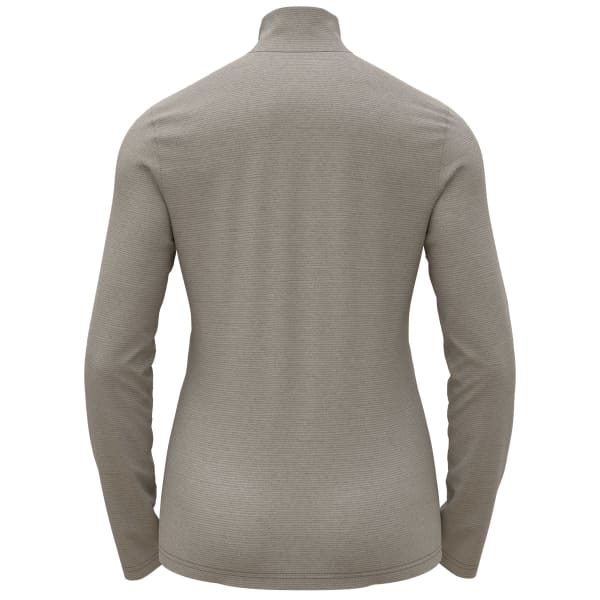 Sweat polaire randonnée ODLO ROY MIDLAYER 1/2 ZIP W SILVER CLOUD/IRON