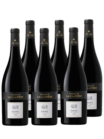 6 BOUTEILLES-LIVRAISON OFFERTE GATEFER DOMAINE DE LA CLAPIERE