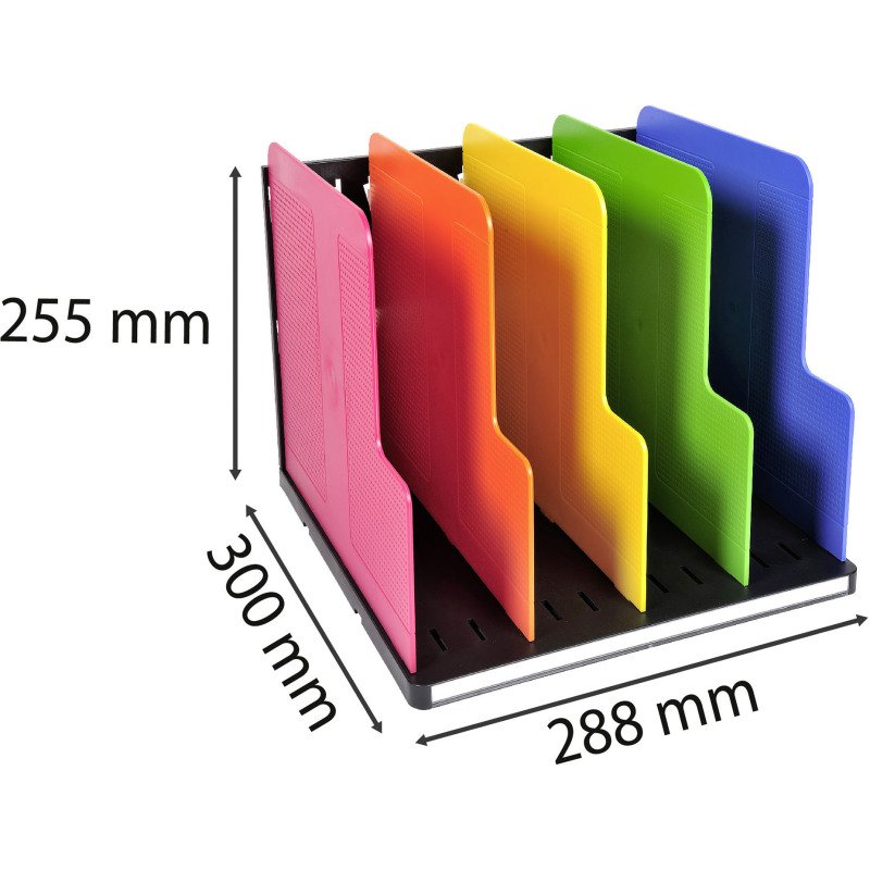 Trieur 5 divisions Exacompta Modulotop couleur
