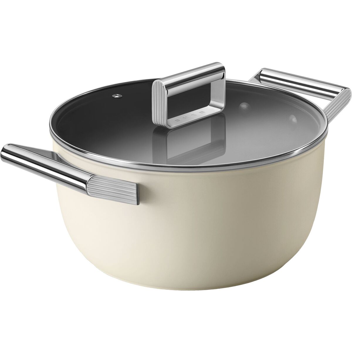 Kasserolle m/lokk 24 cm, Creme