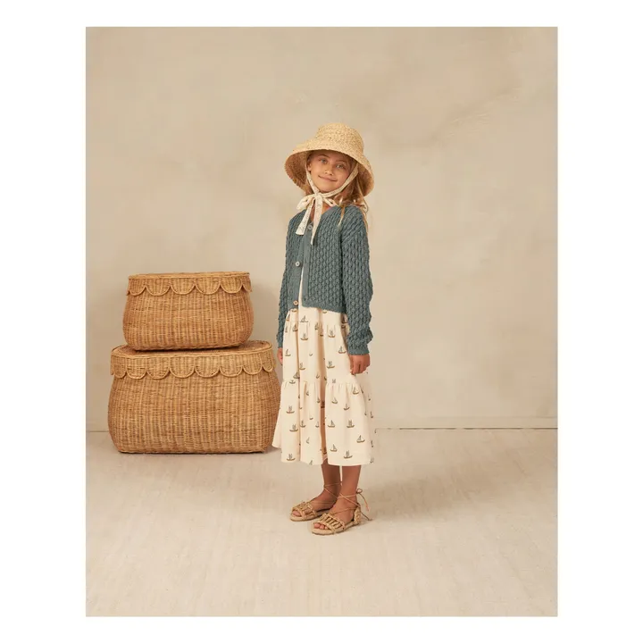 Rylee + Cru Cardigan Ella Crochet | Bleu indigo