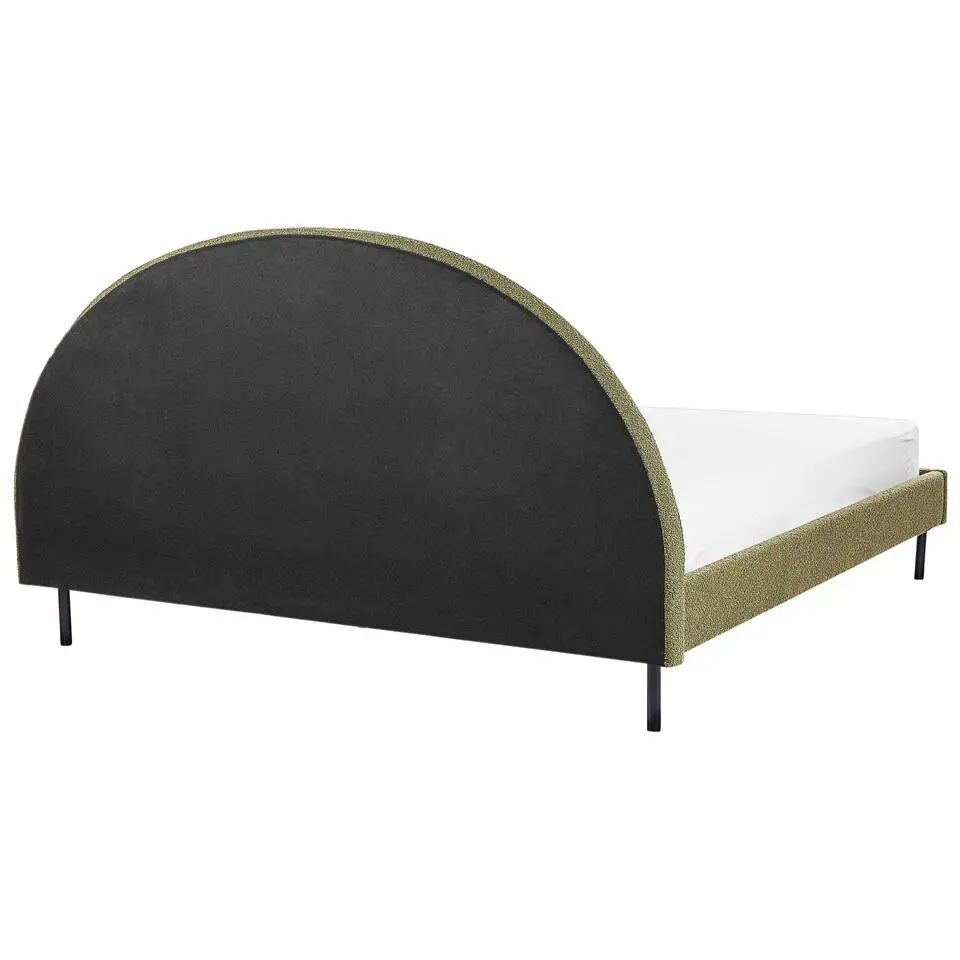 MARGUT - Bed - Groen - 180 x 200 cm - Bouclé