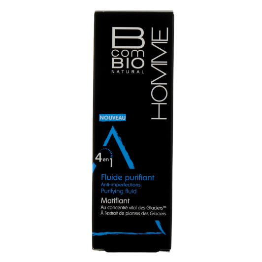B Com Bio Homme Fluide Purifiant Matifiant Anti-imperfections